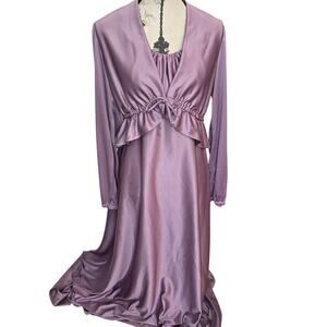 Vintage Union Label Purple Dress and Matching Shawl